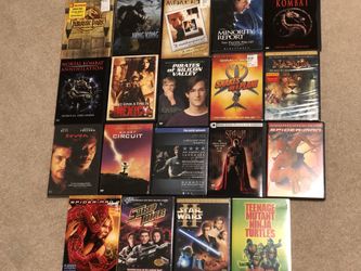 19 DVDs sci-fi and super hero