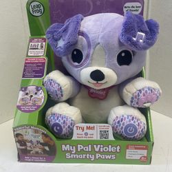 Leap Frog Leapfrog My Pal Violet Smarty Paws Purple Dog New