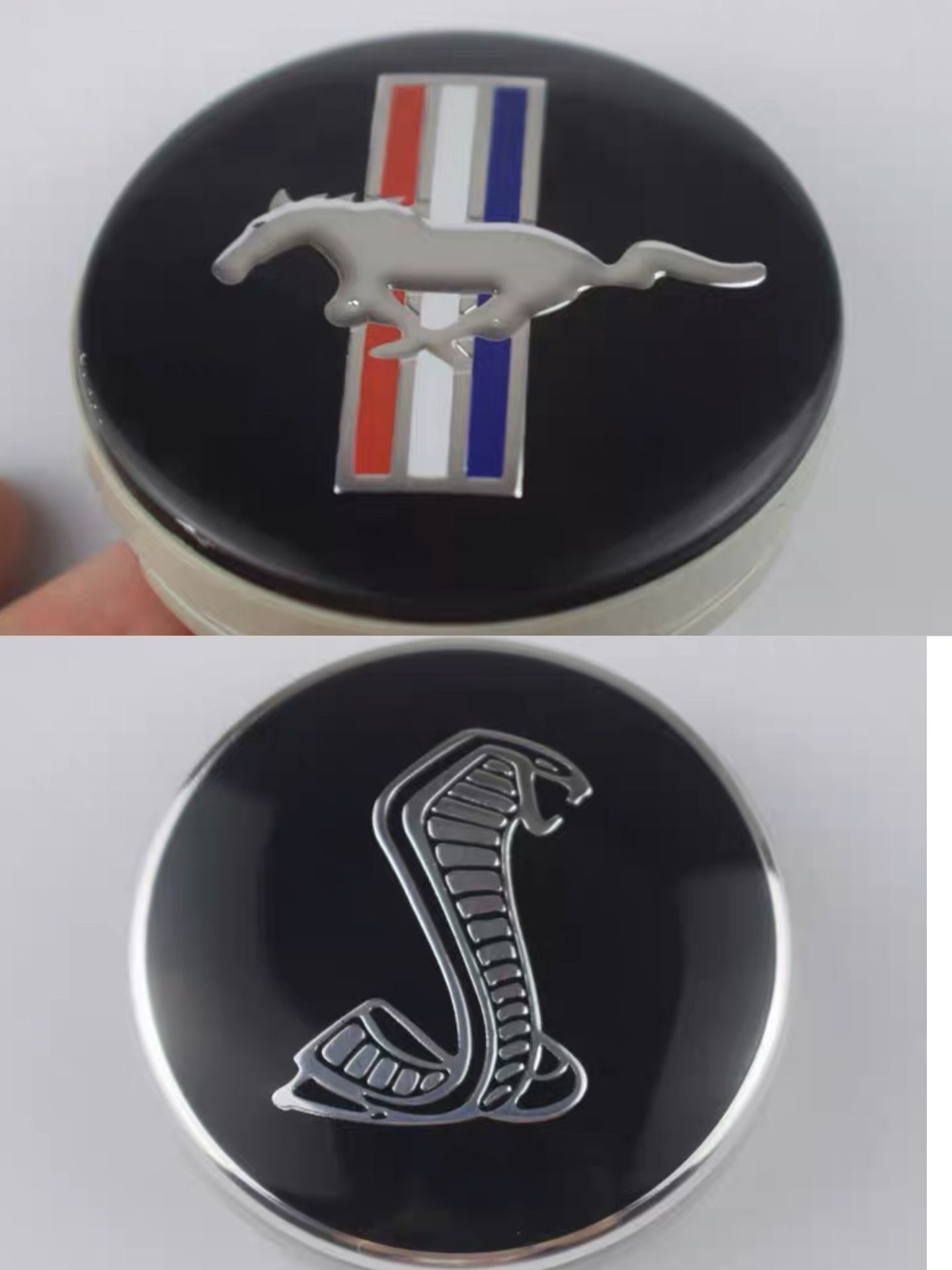 4 PC Ford Wheel Center Caps Rim Emblems Hubcaps Cover Logo Mustang Cobra 60mm