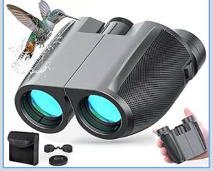 Binoculars 12x25 for Adults and Kids Night Vision Binoculars Compact Binocular Waterproof Binocular Wide Field of View for Bird Watching,Hiking,Huntin