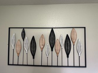 Metal Leaf Wall Art
