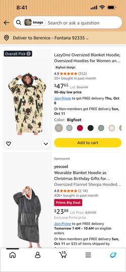 Lazy one over size blanket hoodie for woman