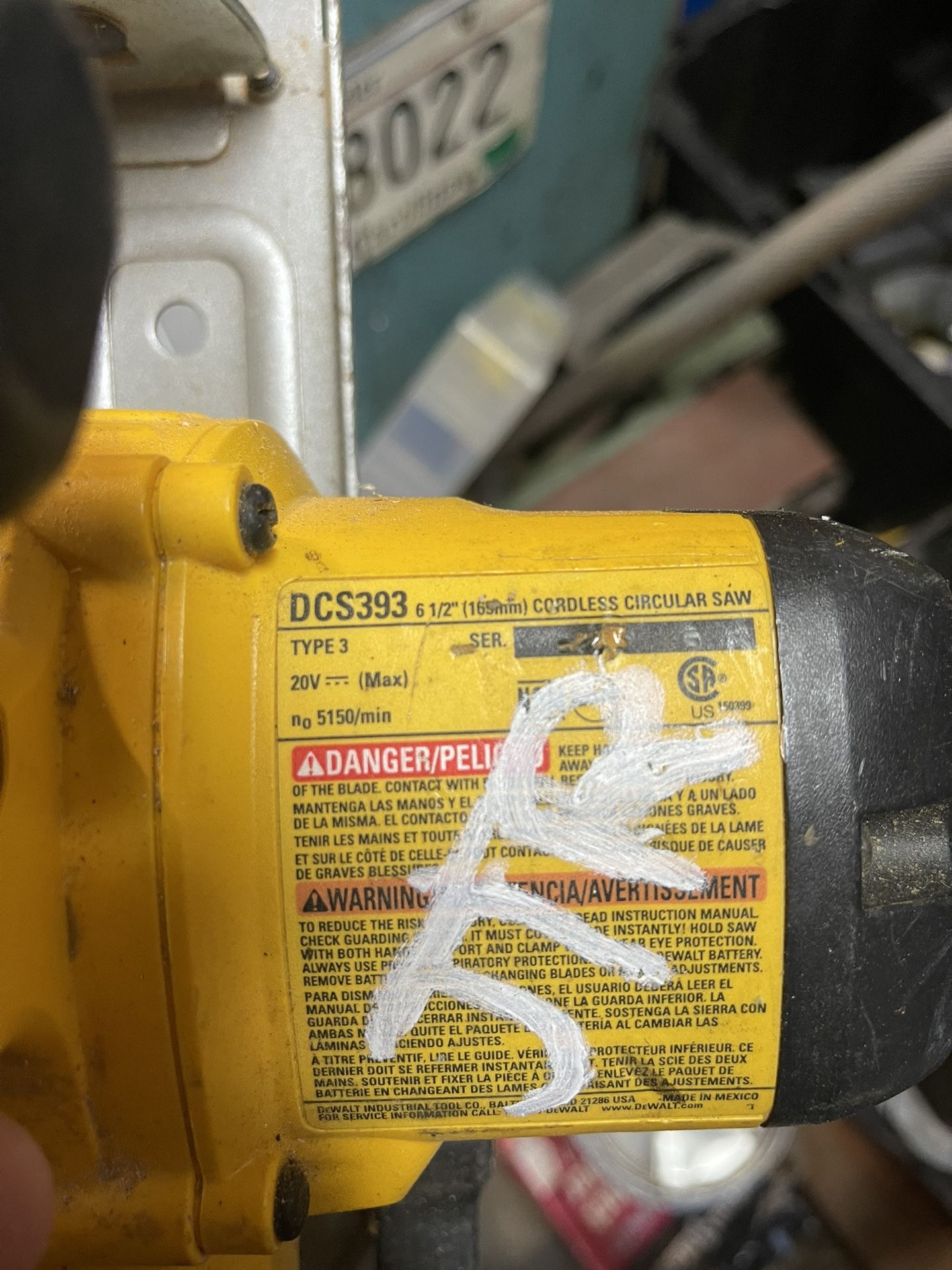 Dcs393 20v Dewalt Circular Saw