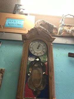Antique wood clock