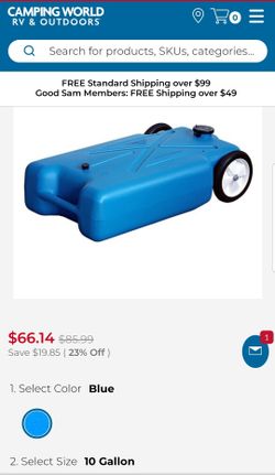 Travel trailer 10 gallons waste tank brand new