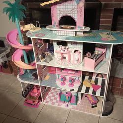 LOL Surprise OMG House of Surprises New Real Wood Dollhouse, 