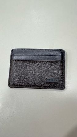 Card Holder MK Monogram  Slim Wallet - Michael Kors Men’s Hudson Signature Logo