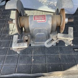 Grinder, Runs On Belt And Motor