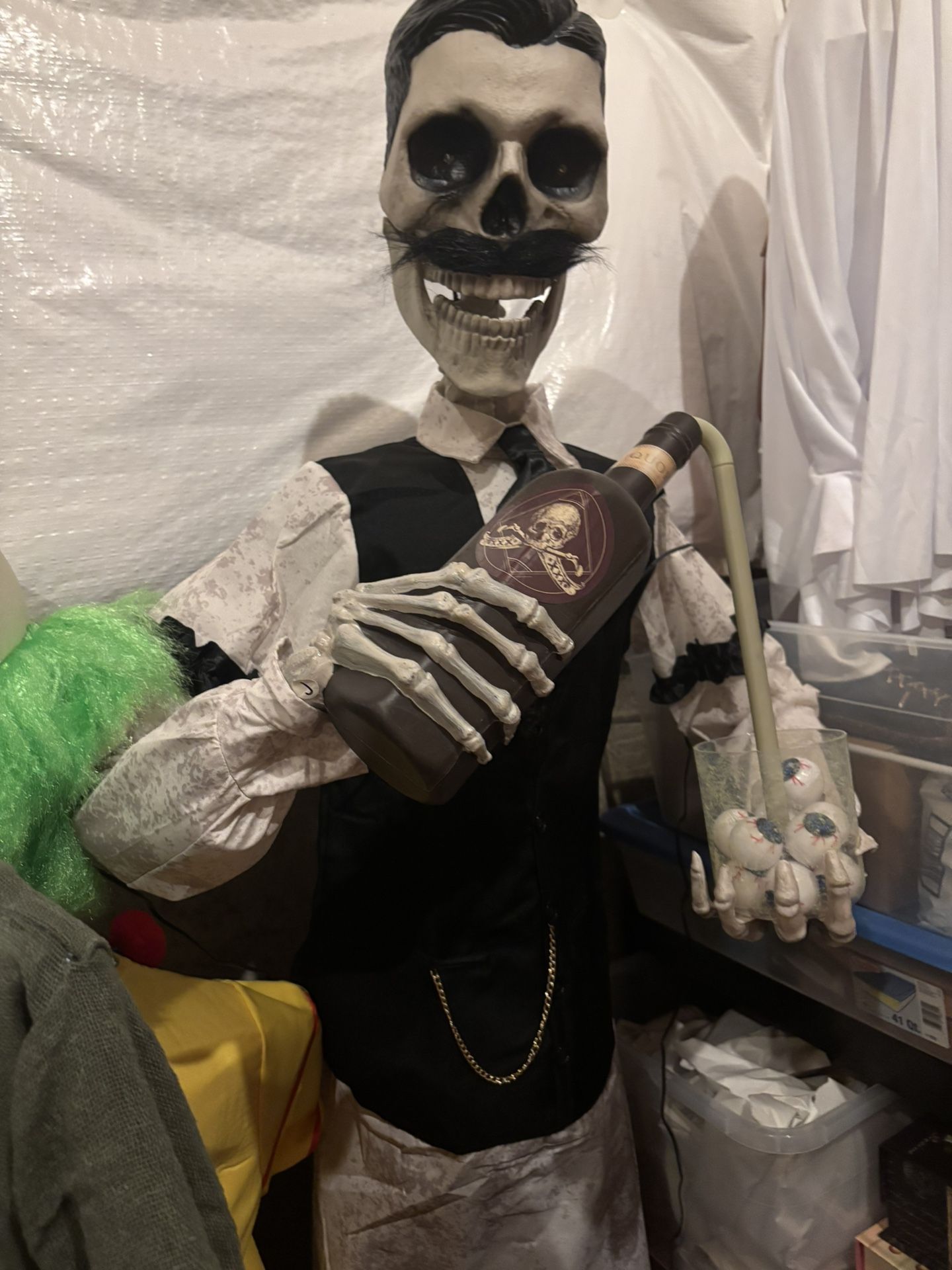 READ DESCRIPTION dean The Deatholigist Home Depot Halloween Animtronic 