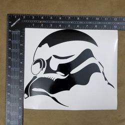 Stormtrooper Helmet Vinyl Decal - Pick Size & Color