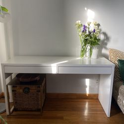 IKEA Desk table white 55 7/8×19 5/8"