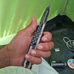 Snake eye tactical switch blade pocket blade