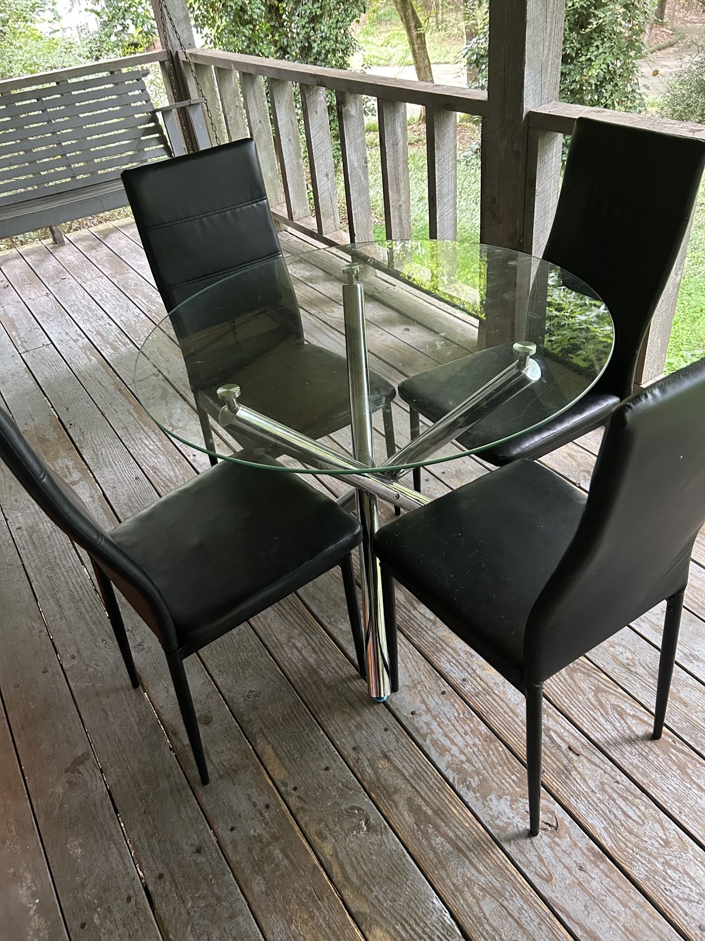 Glass Table And Chairs