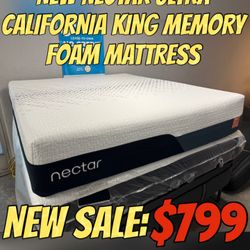NEW NECTAR ULTRA CALIFORNIA KING MEMORY FOAM MATTRESS 