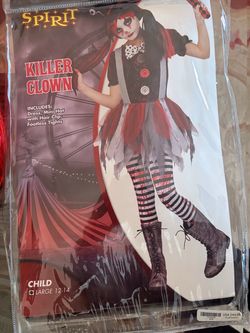 Spirit Killer Clown Kids Halloween Costume