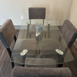 Dining Table With Chairs - Barely Used