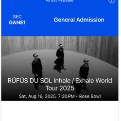 Rufus du Sol Concert 8/16