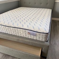 New Queen Size Bed W/Storage & New Mattress Included 