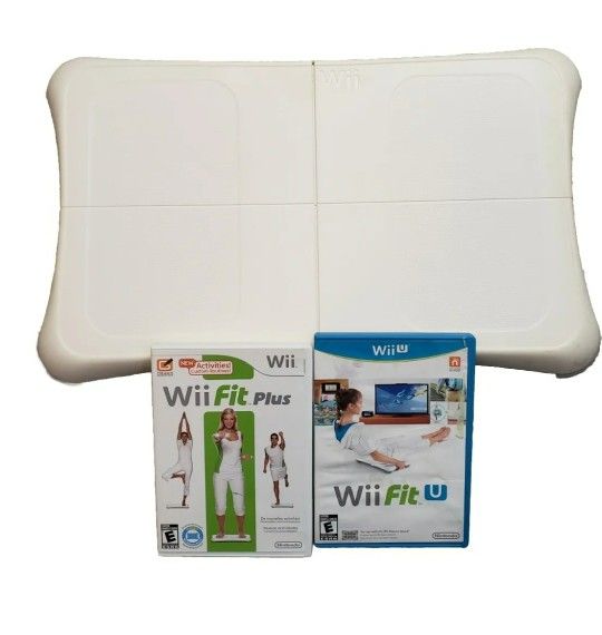 Nintendo Wii Fit Plus With Wii Fit Balance Board (2) Games