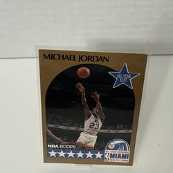 Micheal Jordan 1990-91 NBA Hoops All-Star Game, Card #5 