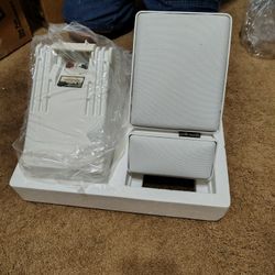 12" Indoor/ Outdoor Stereo Speakers New