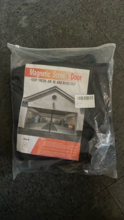 Magnetic screen door