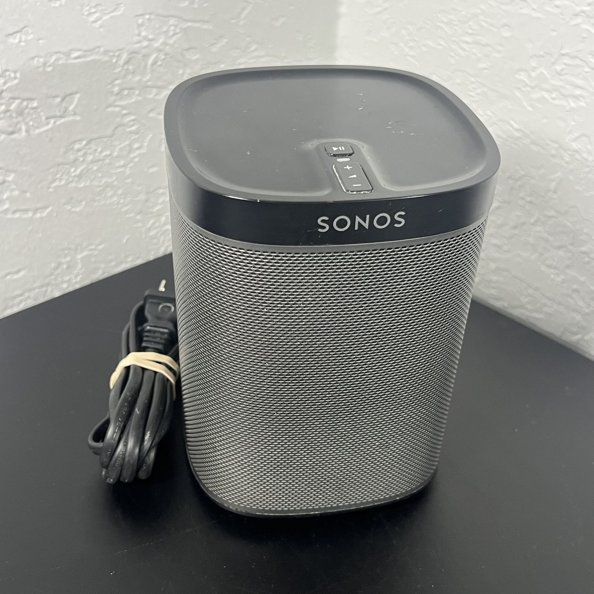 Sonos Play:1 Wireless Compact WiFi Speaker - Black w/ Cord ~Tested/Works