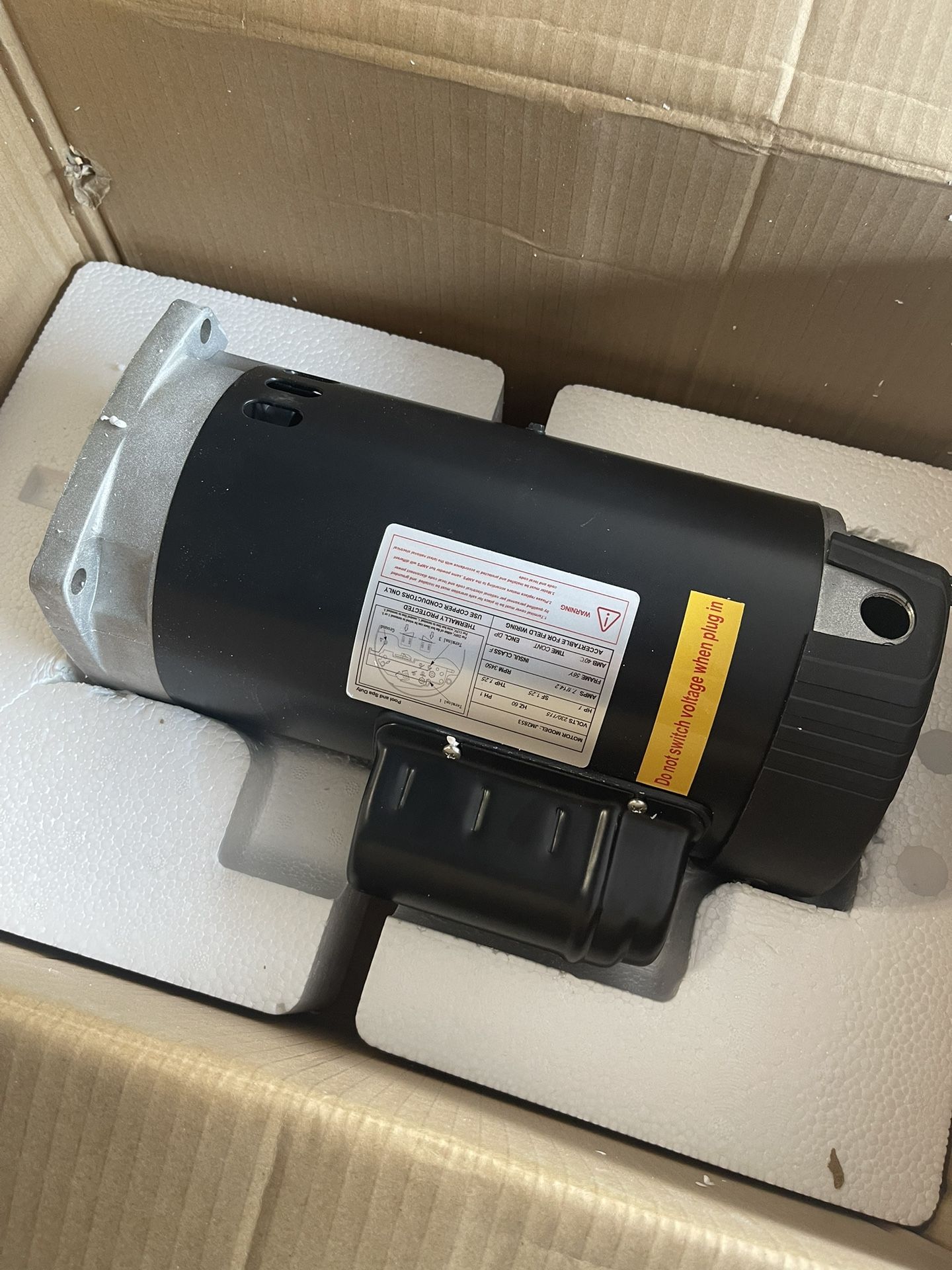 New 1 HP Swimming pool Pump Motor Square Flange
