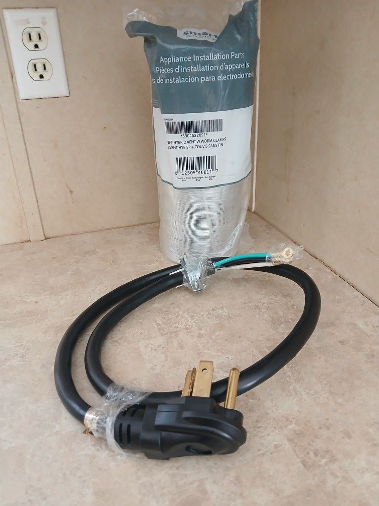 Dryer Replacement Power Cord & Vent Hose