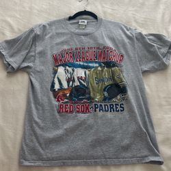 Padres vs Red Sox Vintage Series T Shirt 2004