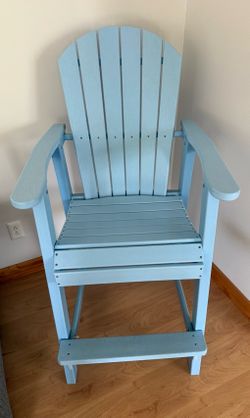 Light Blue Poly-wood Lifeguard Chair