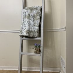 Blanket Ladder Accent Decor Wood Rustic