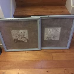 2 Pictures Frame.Dimensions are;22-1/2”X22-1/2”