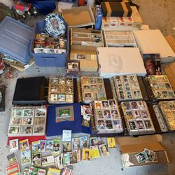 Huge Collection 1950s To Modern Baseball Football Cards Some Basketball 