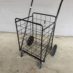 Deluxe Utility Cart, Extra Large, Black