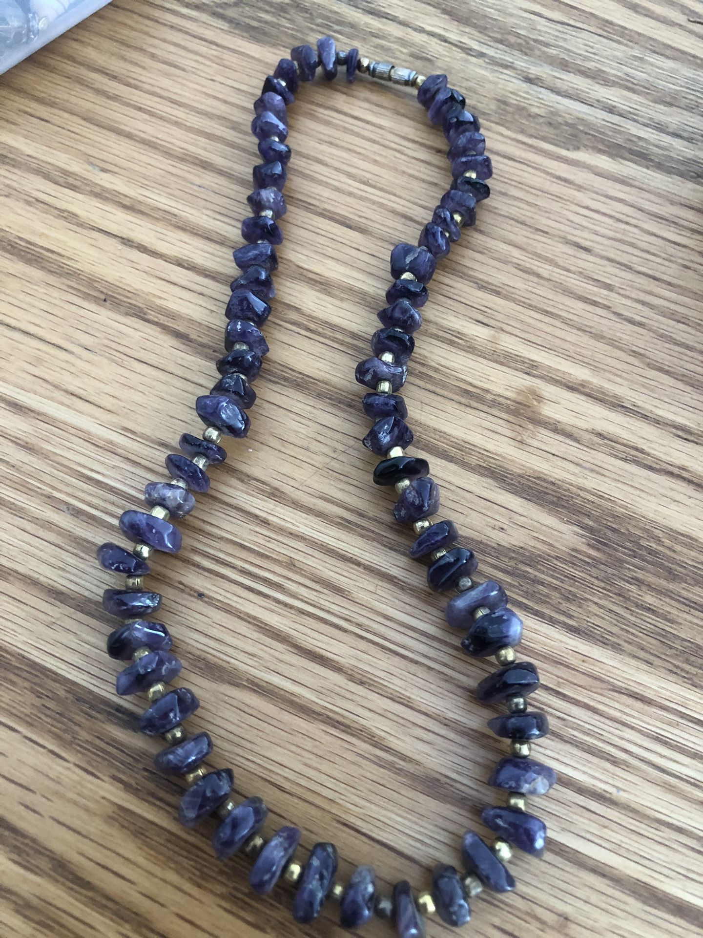 Amethyst Chip Necklace 