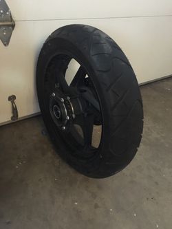 Rear motorcycle rim