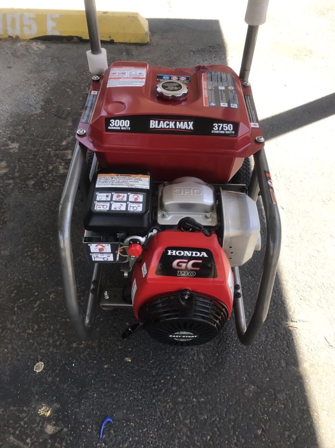 Black max generator Honda GC190