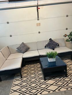 Patio sectional set