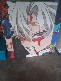 Sanemi Shinazugawa Demon Slayer Canvas Painting