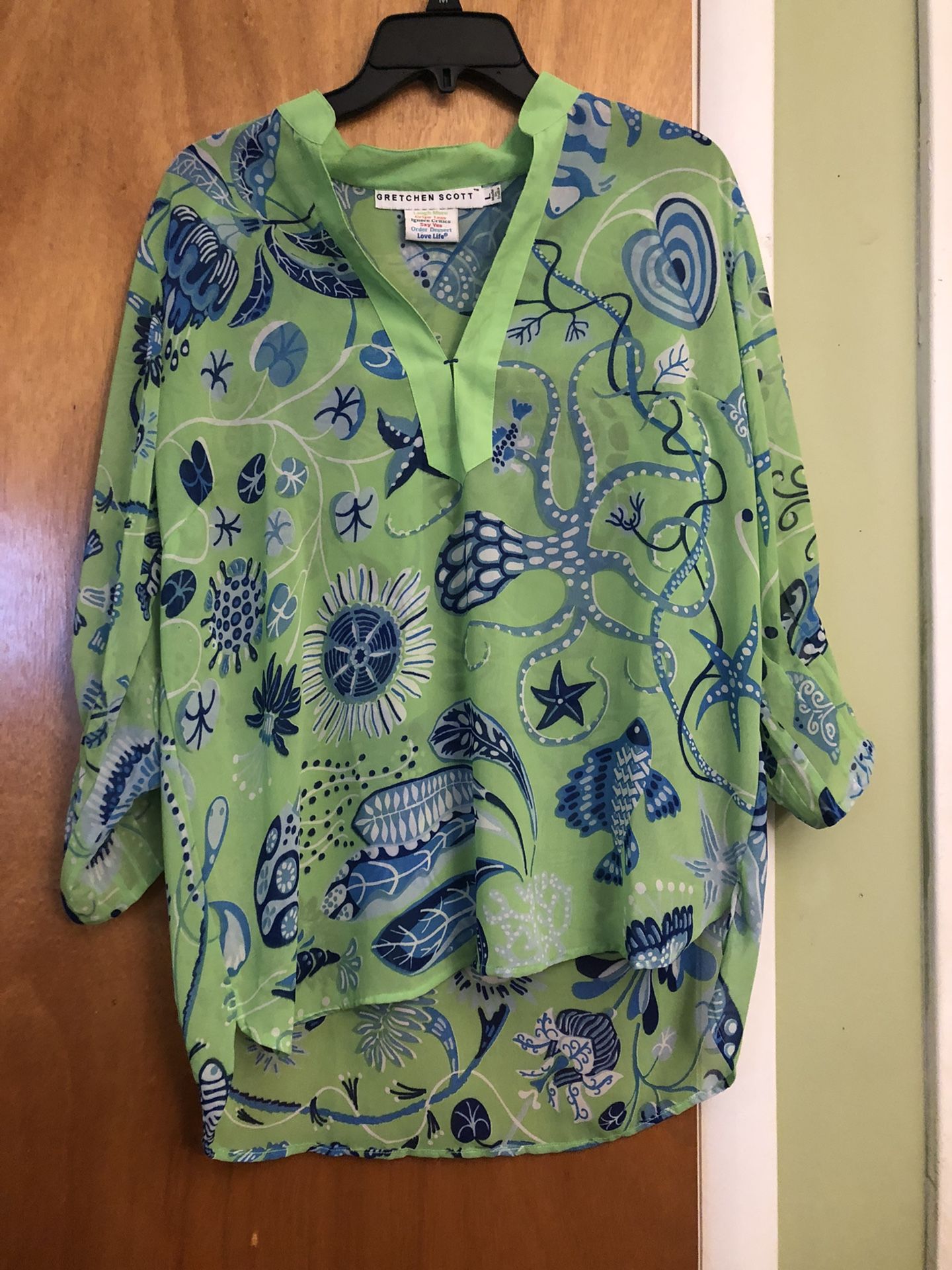Womens Gretchen Scott Tunic Top Large