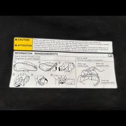 2018 Toyota Prius Hybrid Genuine Lightweight Cargo Tonneau Cover