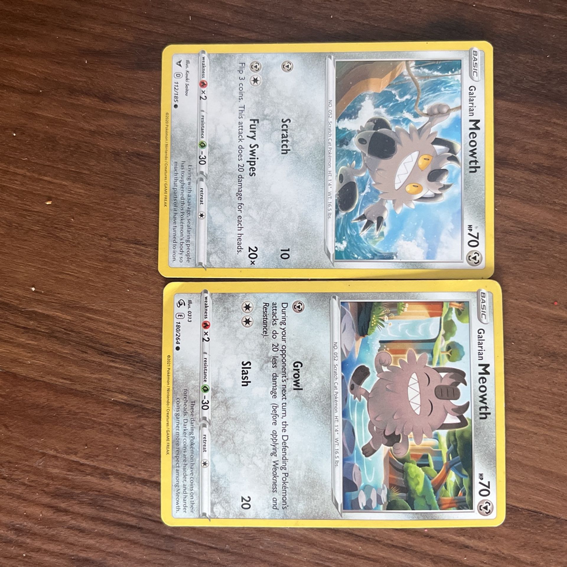 Galarian Meowth X2