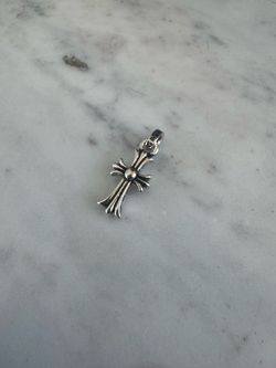 Chrome hearts baby fat cross pendant