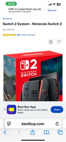 Never used New Nintendo switch 2 in the box with used HADES game