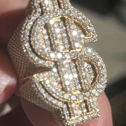 Men’s Diamond Ring Custom Huge