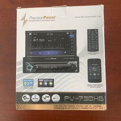 Precision Power Double Din DVD Bluetooth Flip Out