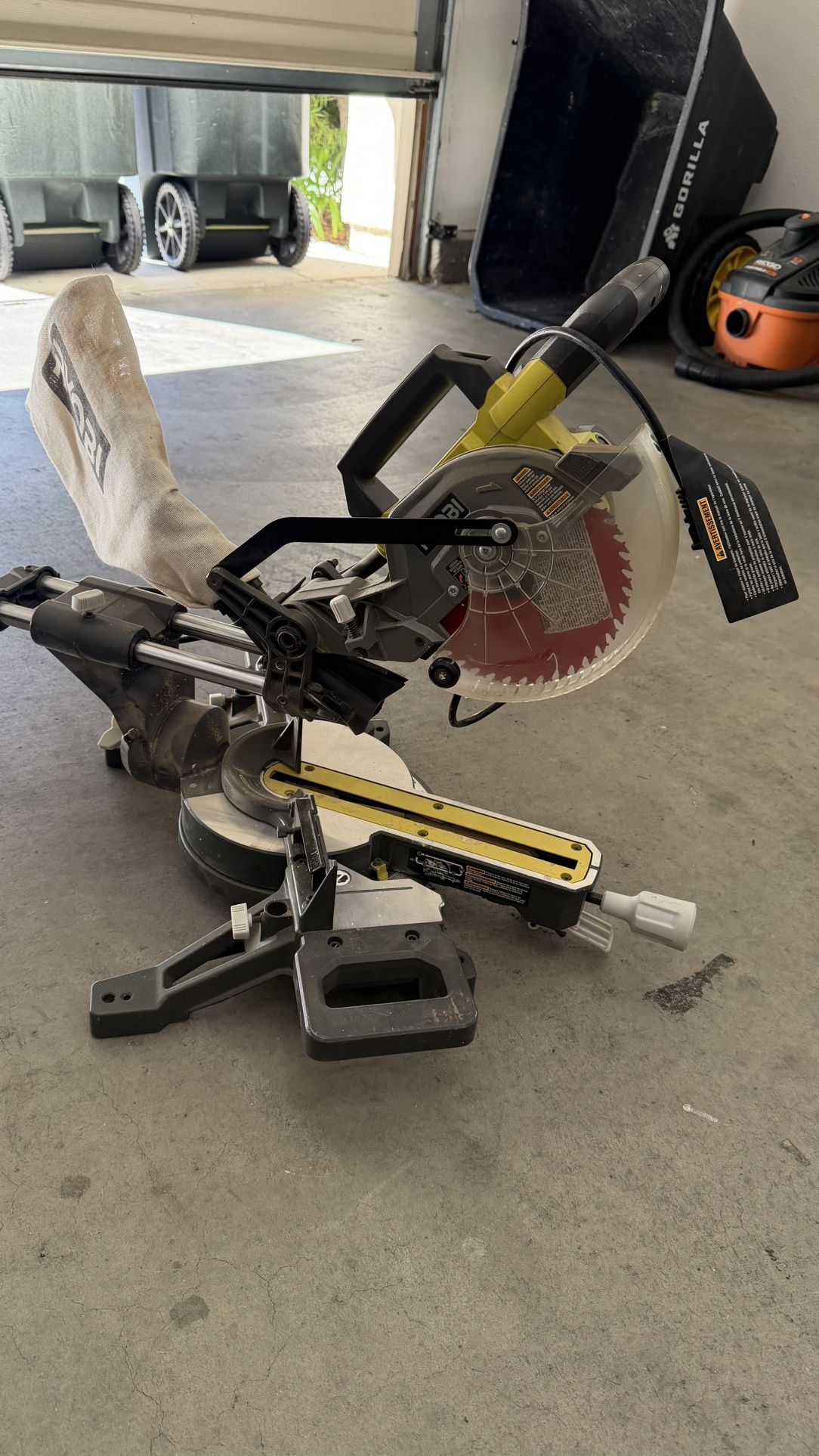 Ryobi 7 1/4 Sliding Miter Saw Corded