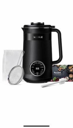 KIDISLE 32oz Nut Milk Maker Soy Oat Almond Milk Machine Self Cleaning Maker LED Display Stainless Steel Blender Filter Included