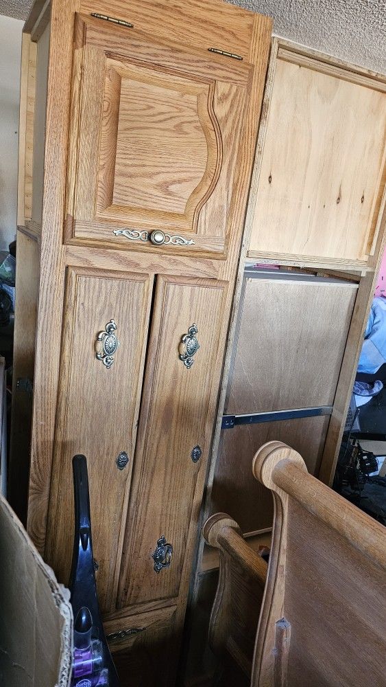 Bed Frame And Armoire 